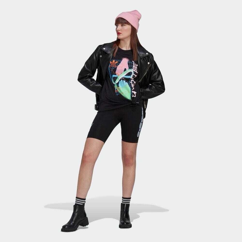 Adidas originals black biker shorts- HT3768